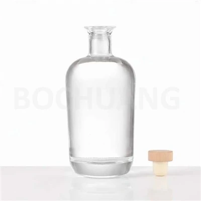 750ml skleněná láhev na whisky s korkem